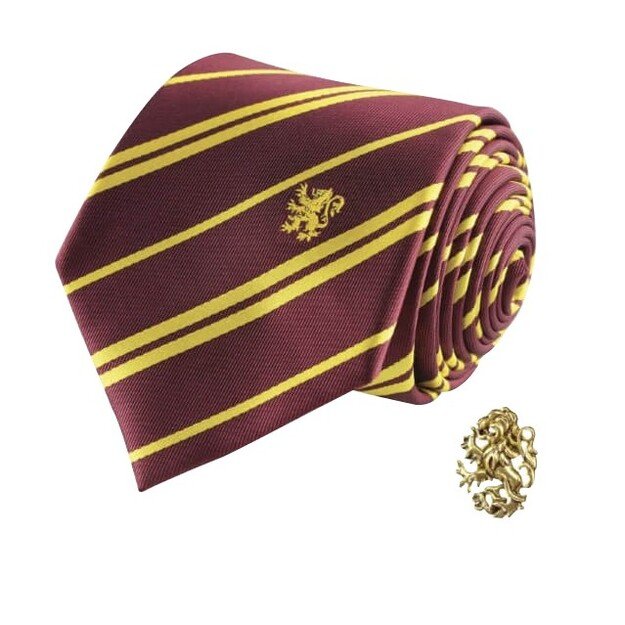 Harry Potter - Gryffindor - Deluxe Tie with metal pin