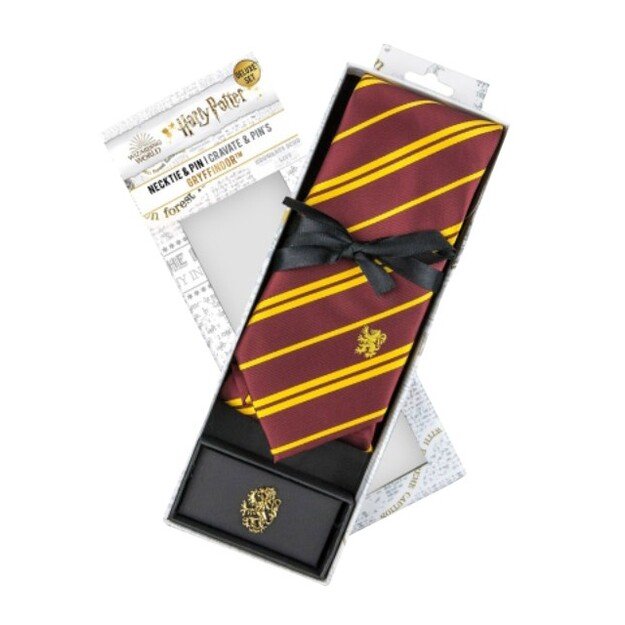 Harry Potter - Gryffindor - Deluxe Tie with metal pin