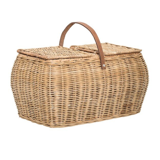 Bloomingville - Rattan Basket For Picnic - Natur (90907051)