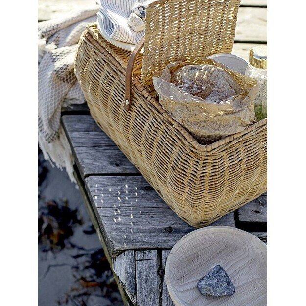 Bloomingville - Rattan Basket For Picnic - Natur (90907051)