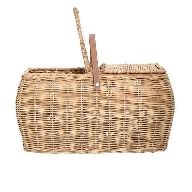 Bloomingville - Rattan Basket For Picnic - Natur (90907051)