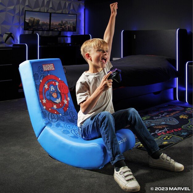 Xrocker Marvel Video Rocker Chair - Hero - Captain America