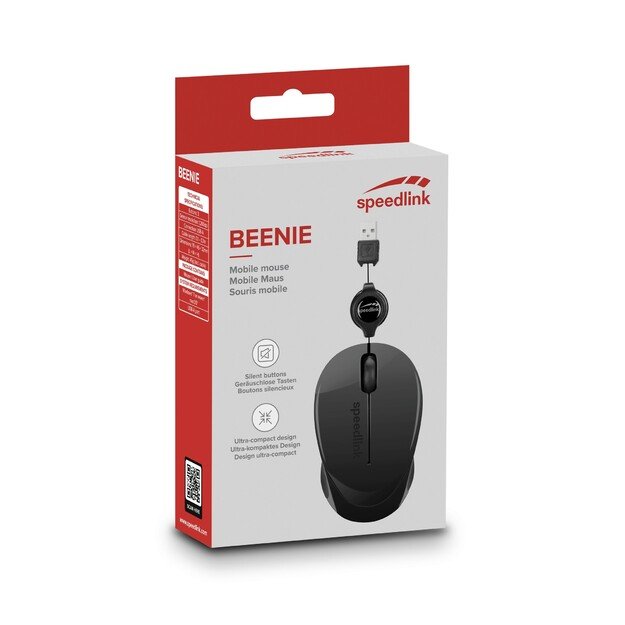 Speedlink - BEENIE Mobile Mouse - Wired USB, black