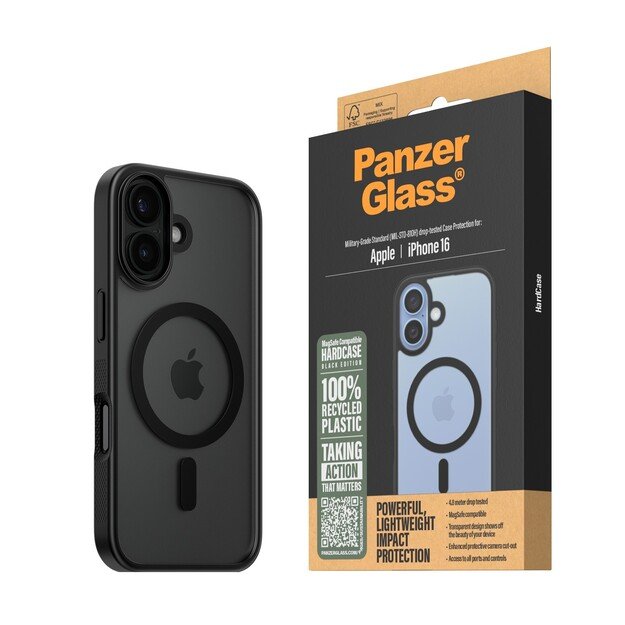 PanzerGlass - HardCase MagSafe - iPhone 16 - Black