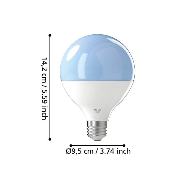 EGLO - E27 G95 - RGB + TW - Zigbee, Bluetooth