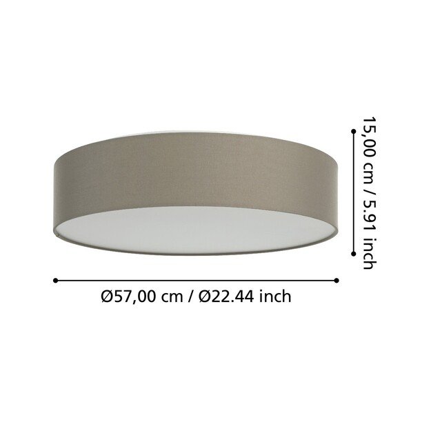 EGLO - Romao-Z loft lamp taupe Ø57 - RGB + TW - Zigbee, Bluetooth