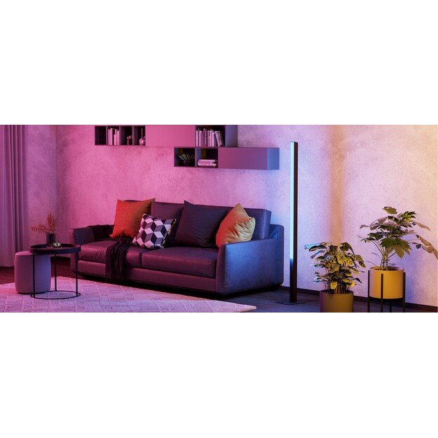 EGLO - Simolaris-Z floor lamp black H161.5 - RGB + TW - Zigbee, Bluetooth