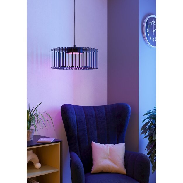 EGLO - Ginestrone-Z pendant black Ø45 - RGB + TW - Zigbee, Bluetooth