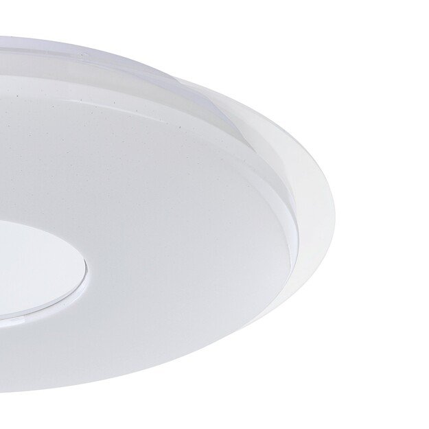 EGLO - Totari-Z ceiling lamp chrome and white with crystal effect Ø56 - TW - Zigbee, Bluetooth