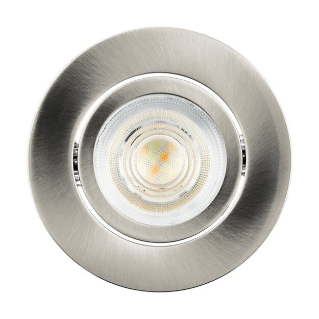 EGLO - Saliceto-Z recessed light brushed steel Ø8.8 - RGB + TW - Zigbee, Bluetooth