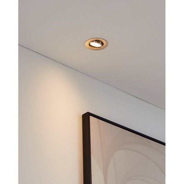 EGLO - Saliceto-Z recessed light brushed steel Ø8.8 - RGB + TW - Zigbee, Bluetooth