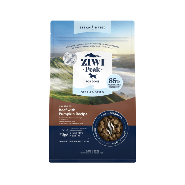 Ziwipeak - Steam & dried beef, dog 800 gr. - (zp086)