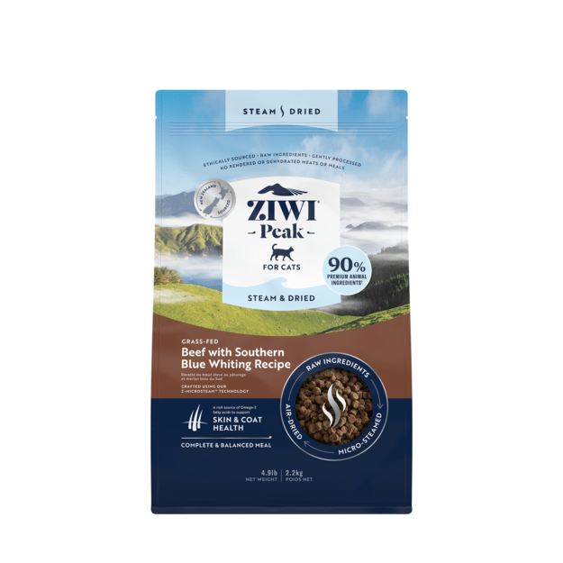 Ziwipeak - Steam & dried beef, cat 2,2 kg - (zp072)