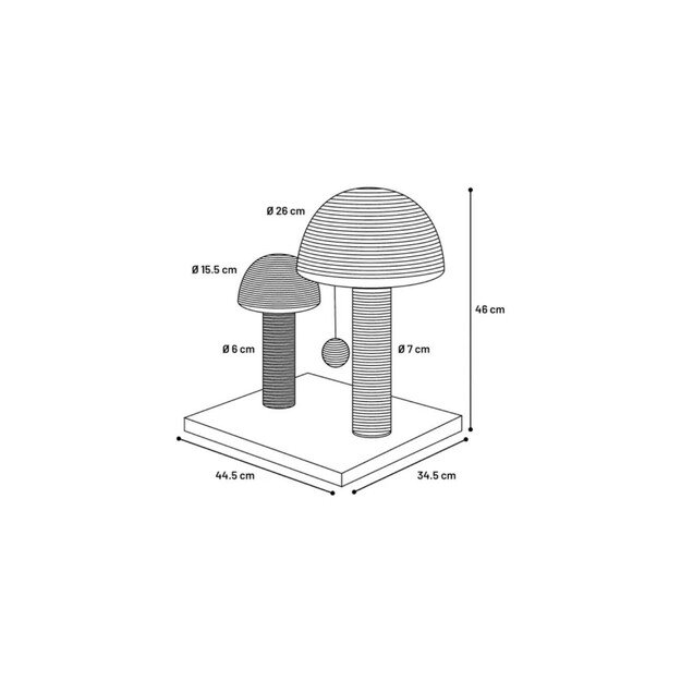 FLAMINGO - Scratching Tree Nisha - Beige