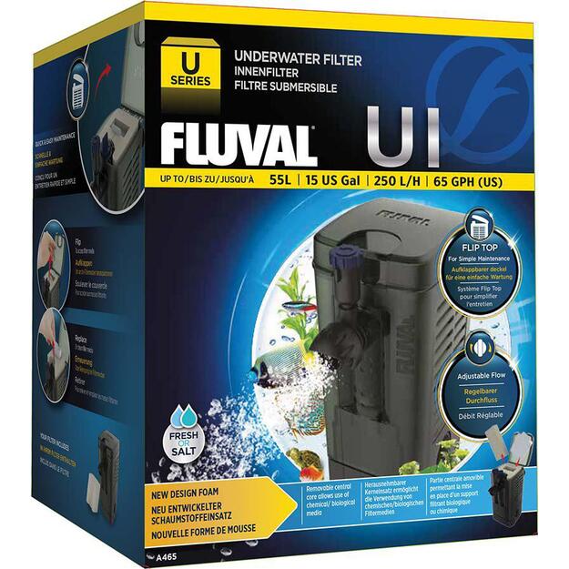 FLUVAL - Internal Filter U1 200L/H For Aquariums  <55L - (126.2465)