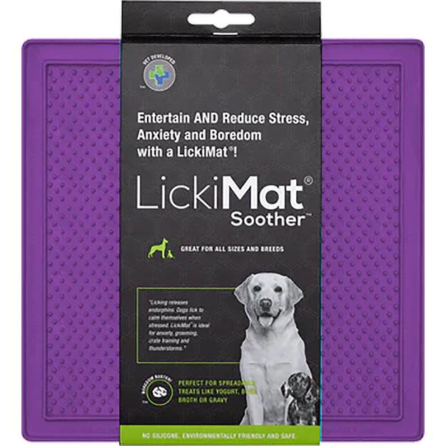 LICKIMAT - Dog lick mat Soother Purple 20X20Cm - (645.5346)