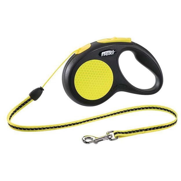 Flexi - New Neon S 5M Leash Cord Neon Max 12Kg - (600.8002)