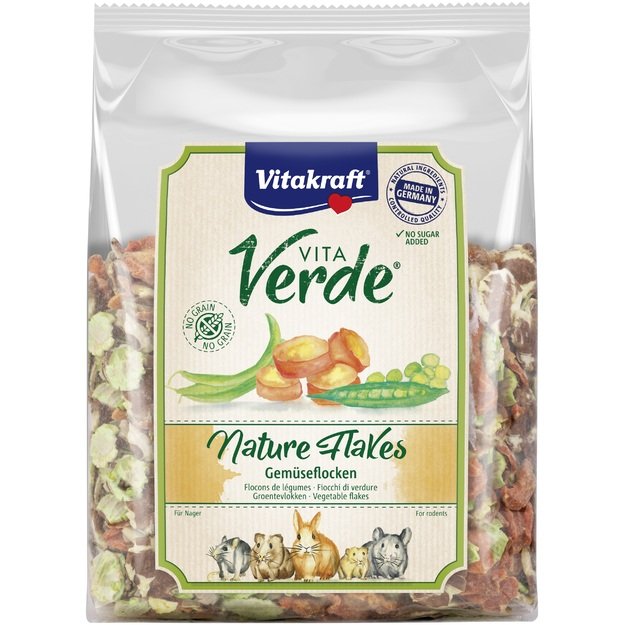 Vitakraft - VitaVerde Nature Flakes Vegetables for rodents 400g  (38499)