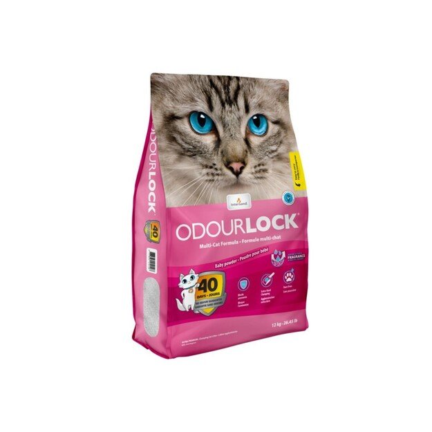 Intersand - Catlitter Odour Lock Baby Powder 12kg - (77797921012)