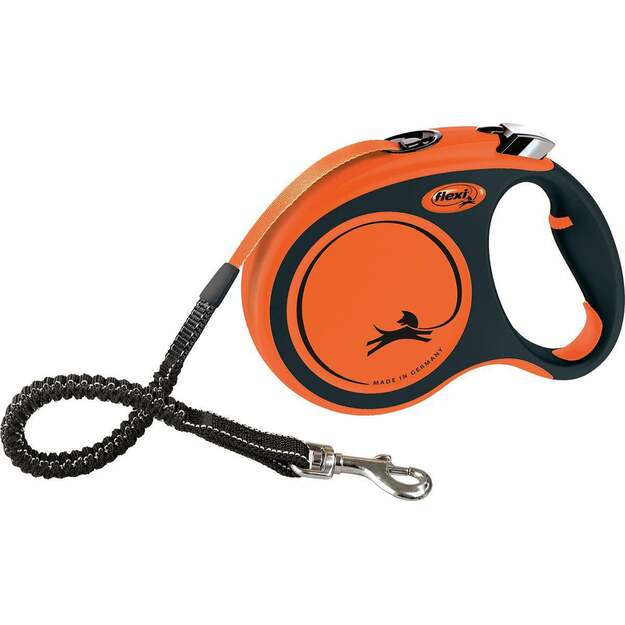 FLEXI - Leash Xtreme L Tape 5M Black/Orange Max 65Kg - (600.8404)