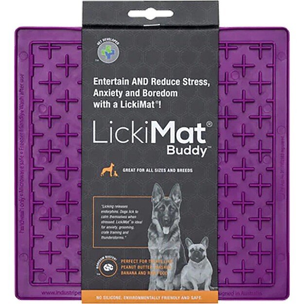 LICKI MAT - Dog Bowl Buddy Purple 20X20Cm - (645.5351)