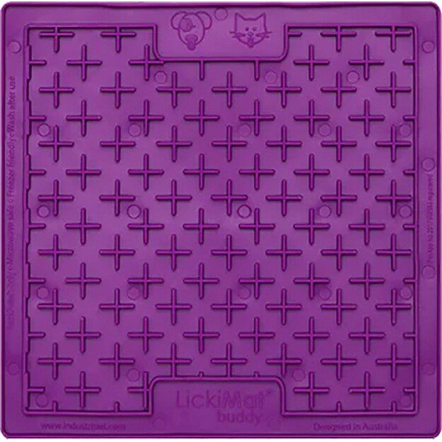 LICKI MAT - Dog Bowl Buddy Purple 20X20Cm - (645.5351)