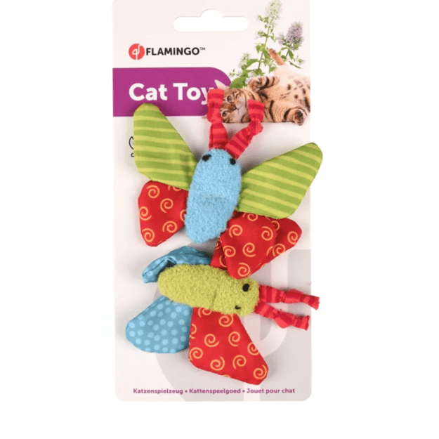 Flamingo - Cat toy, Yowly Butterflies 2pcs - (540058513375)