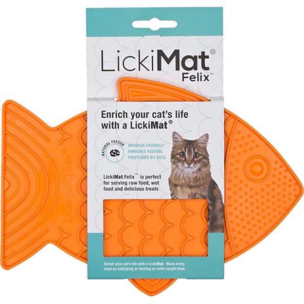 LICKIMAT - Cat Felix Orange 22X16Cm - (785.5392)