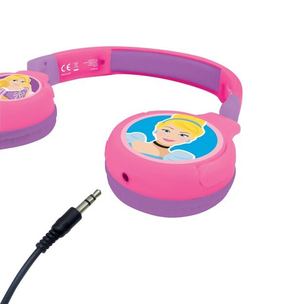 Lexibook - Disney Princess - 2 in 1 Bluetooth® foldable Headphones (HPBT010DP)