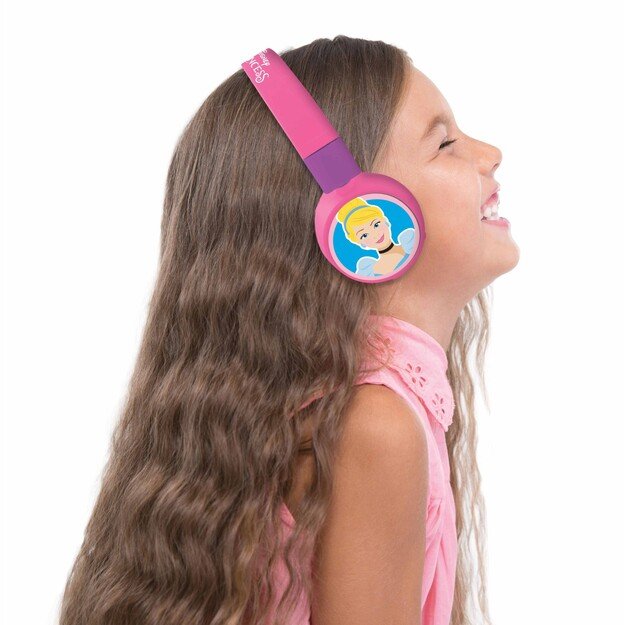 Lexibook - Disney Princess - 2 in 1 Bluetooth® foldable Headphones (HPBT010DP)