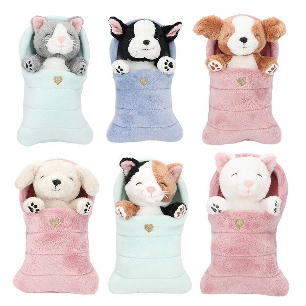 Topmodel - Plush Dogs and Cats in Sleeping Bag - (412867)