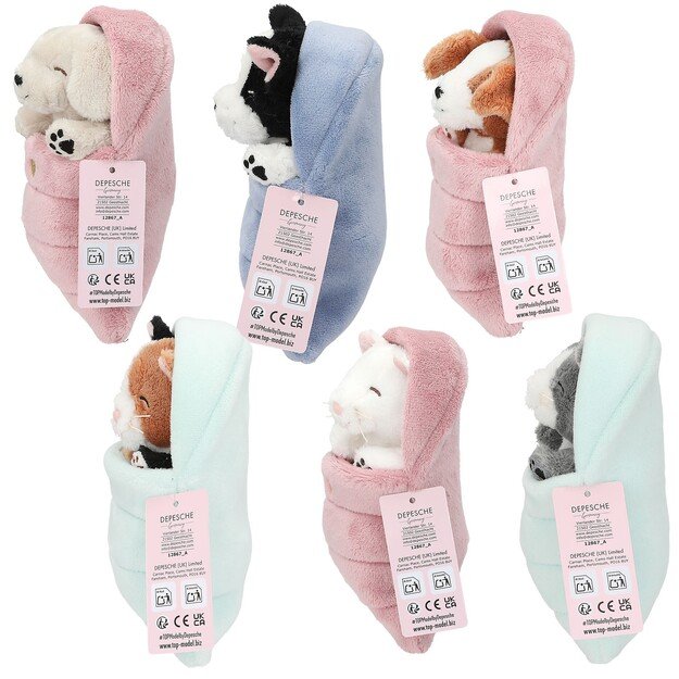 Topmodel - Plush Dogs and Cats in Sleeping Bag - (412867)