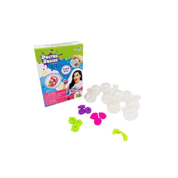 Doctor Squish - Squishy Pack Refill V2 10 Balloons + Clips (38687)