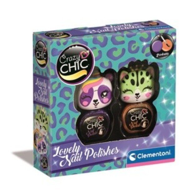 Crazy Chic - Lovely Animals Nail Polish - Purple & Orange (18842)