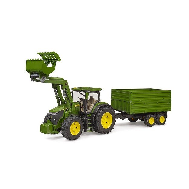 Bruder - John Deere 7R 350 w/Frontloader & Tipping Trailer (03155)