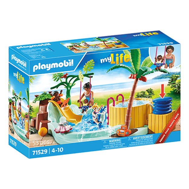 Playmobil - Children's pool with whirlpool (71529)