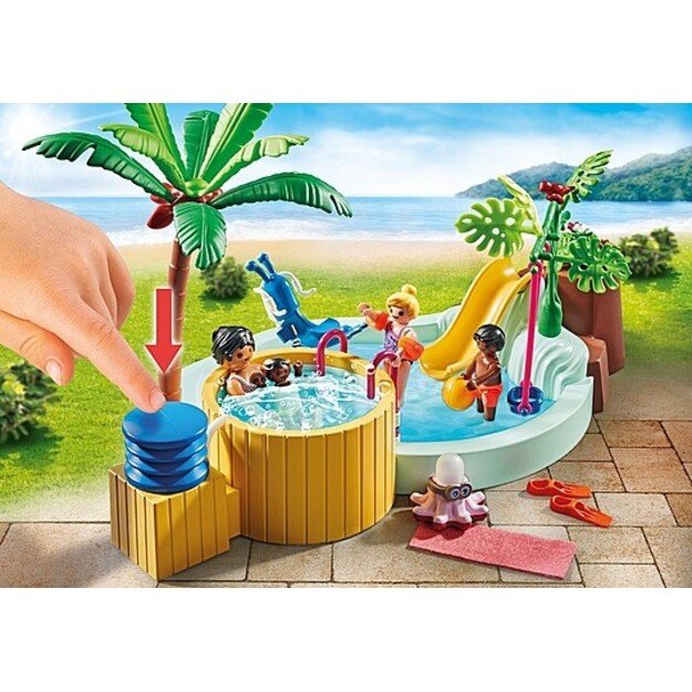 Playmobil - Children's pool with whirlpool (71529)