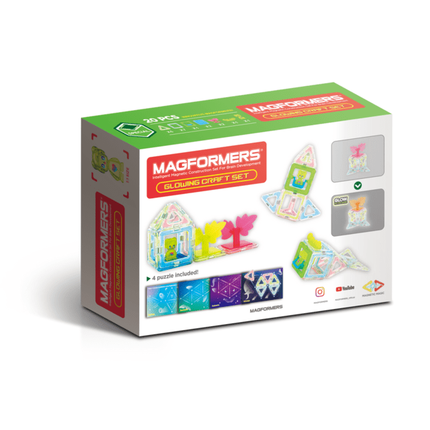 Magformers - Glowing Craft Set 20 Pcs (20-799022)