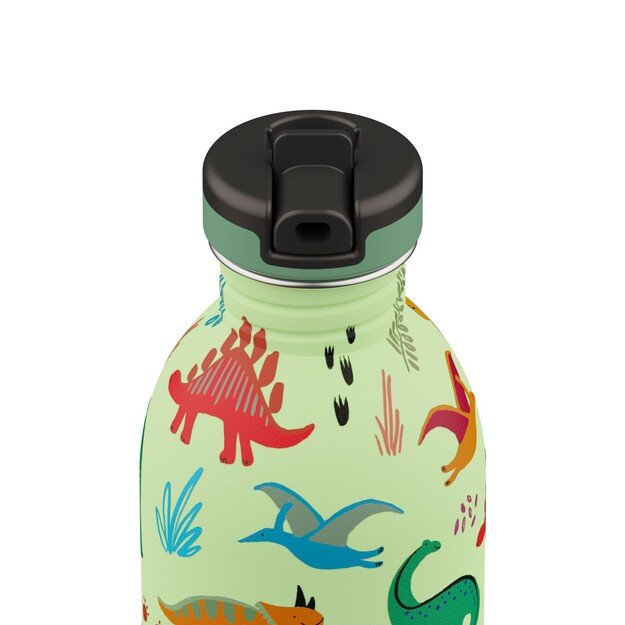 24 Bottles - Kids Collection - Urban Bottle 500 ml w. Sports Lid - Jurassic Friends (24B937)