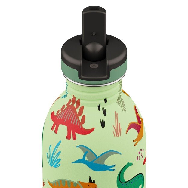 24 Bottles - Kids Collection - Urban Bottle 500 ml w. Sports Lid - Jurassic Friends (24B937)