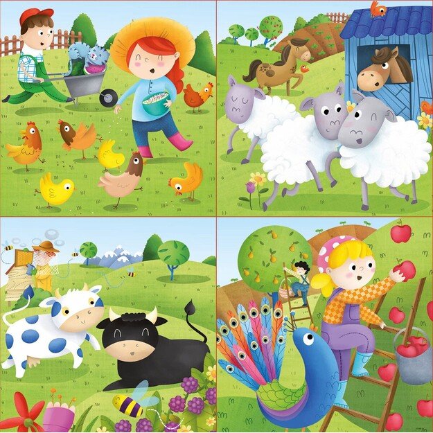 Educa - Puzzle - 6-9-12-16 Farm Animals (80-17145)