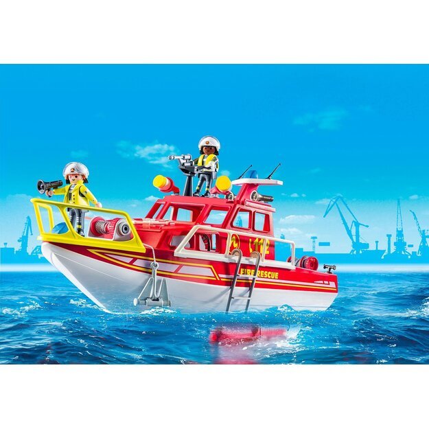 Playmobil - 50YR Fire Rescue Boat (71598)