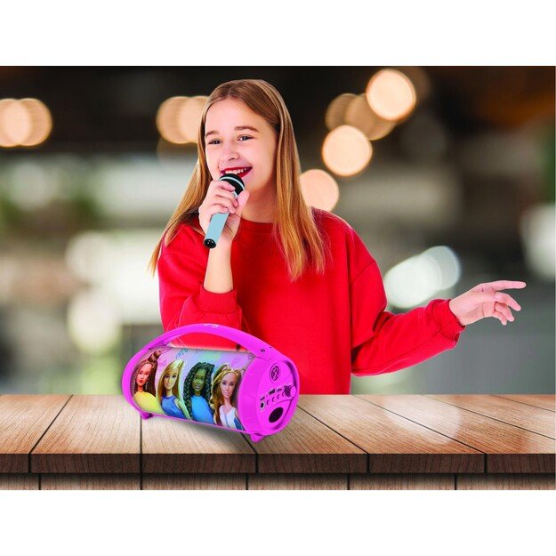 Lexibook - Barbie Bluetooth® Light Speaker with Microphone (BTP585BBZ)