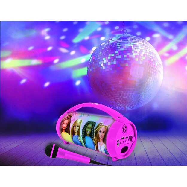 Lexibook - Barbie Bluetooth® Light Speaker with Microphone (BTP585BBZ)