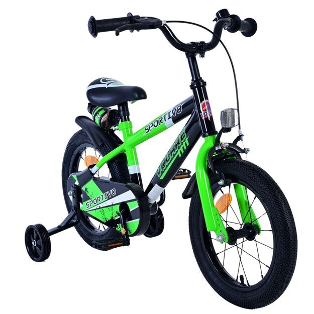 Volare - Children's Bicycle 14 - Green/Black (31478)