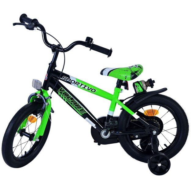 Volare - Children's Bicycle 14 - Green/Black (31478)