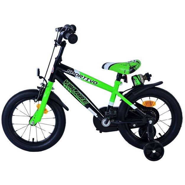 Volare - Children's Bicycle 14 - Green/Black (31478)