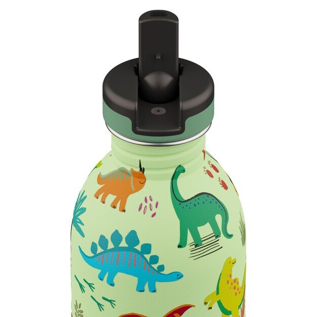 24 Bottles - Kids Collection - Urban Bottle 250 ml w. Sports Lid - Jurassic Friends (24B936)