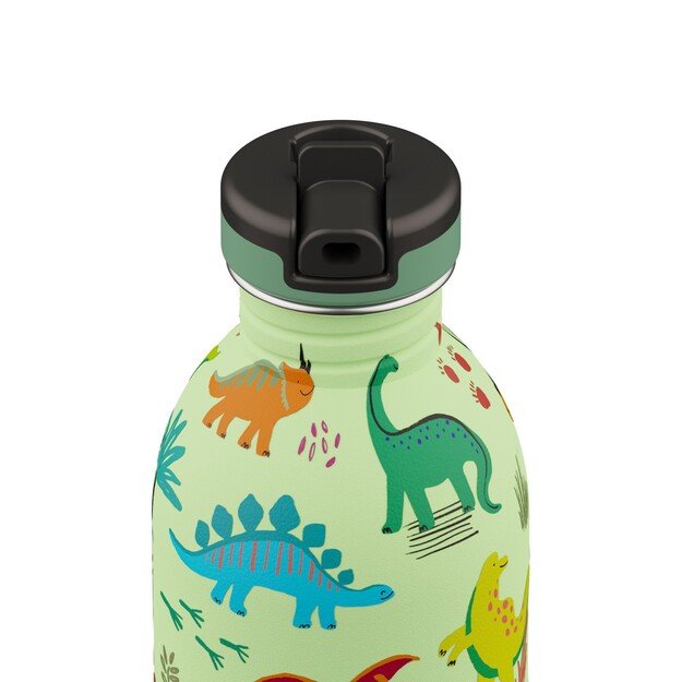 24 Bottles - Kids Collection - Urban Bottle 250 ml w. Sports Lid - Jurassic Friends (24B936)