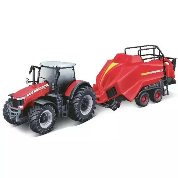 BURAGO - Massey Ferguson 8740S 10 cm with Baler Lifter (143027)